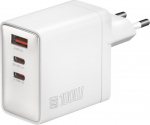 Charger 4smarts Pocket GaN 100W 2xUSB-C + USB-A white