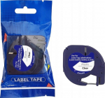 Tape DYMO LT 12267 12mm x 4m S0721530 black on clear replacement