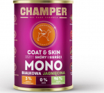 CHAMPER Coat & Skin Monoprotein Lamb - wet dog food - 400g