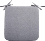 Cushion for chair SIMPLE GREY 39x39x2.5cm, grey