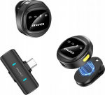 Awei Wireless Tie Microphone AWEI MK3 Duo czarny