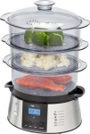Clatronic DG 3547 steam cooker 3 basket(s) Black,Stainless steel 800 W