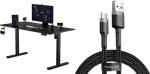 Desk SENSE7 Nojo Black 140 cmx70 cm Black + kabel usb