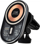 Qualo QTUS-K-15-07 Transparent Car Air Vent Holder with Charging 15W
