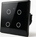 Qoltec Smart touchscreen 4-channel light switch | Wi-Fi | Timer