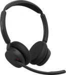 Jabra Evolve3 45 MS Stereo - Headset - on the ear - Bluetooth - wireless, wired - active noise erasure - USB-A via Bluetooth adapter, USB-C - Certified for Microsoft Teams, Microsoft Swift Pair certified, Google Meet-certified, Zoom certified, MF