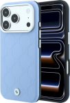 BMW Sign Deboss Quilted Metal Logo MagSafe for iPhone 18 Pro / 17 Pro blue