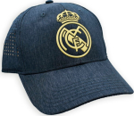 Project Rogers Real Madrid CF Official Cap &ndash; Heather Navy Performance Cap with Gold Crest &ndash; Size U (RM3GO20)