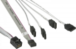 Supermicro Internes SAS-Kabel - with Sidebands - crossing - 4x Mini SAS HD (SFF-8643)