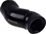 Alphacool Eiszapfen Winkeladapter 45 Grad double rotatable G1/4 AG auf G1/4 IG - schwarz