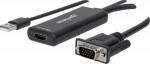 MANHATTAN HDMI Converter VGA USB wei&szlig;