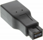 InLine Firewire 9-pin - Firewire 6-pin, Czarny (34600A)