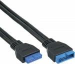 InLine USB 19 pin - USB 19 pin, 0.35m, Czarny (33448I)