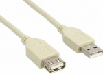Cable USB InLine USB-A - USB-A 3 m Szary (34603L)