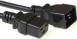MicroConnect Power Cord C19 - C20 16A 2m, Black