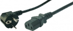 Logilink Power Cord, CEE7/7-C13, black, 3.00m
