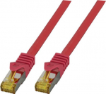 EFB Elektronik EFB RJ45 Patchk. S/FTP Cat.6A LSZH Cat.7 Rohk. 2.00m rot