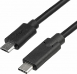 Kabel USB Akyga USB-C - microUSB 1 m Czarny (AK-USB-16)