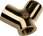 Bitspower Adapter Y-Splitter 3x G1/4 Zoll IG - gold