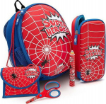WEDO Kinder-Rucksack Spider Netztaschen innen/Outside ROT