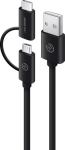 Alogic ALOGIC U2CMC-01BLK kabel USB USB 2.0 USB A Micro-USB B 0.48 Gbit/s Czarny