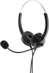 MediaRange Headset binaural Stereo USB 2.0 Schwarz