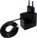 Insmat TRIDON Series Dual USB Travel Charger - power adapter - 20 Watt - 3 A (USB-C) - svart