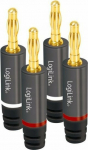 LogiLink audio, banana plug set - banana plug LogiLink zestaw, 4 szt