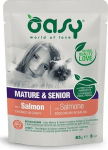 OASY Chunks in gravy Mature & Senior with Salmon - wet cat food - 85g