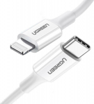 Kabel USB Ugreen USB-C - Lightning 0.25 m White (6957303867462)