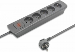 Power Strip Qoltec 5 sockets 1.8 m szara (50275)