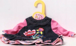 ZAP Zapf Dolly Denim Dress Doll Fashion Baby Born 43 cm