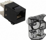 CommScope SL110 Series Modular Jack, RJ45, category 6, T568A/T568B, unshielded, without dust cover, black