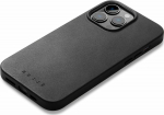 Kaitse&uuml;mbris Apple iPhone 14 Pro Max, must, MagSafe, naturaalsest nahast, Mujjo