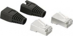 Hama Pistik RJ45 CAT5 STP 8-pin + Murdumiskaitse CAT5 pistikule - komplekt (2x pistik + kaitse) 8p8c