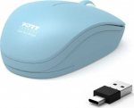 Mysz Port Designs Port Designs 900544, Ambidextrous, Optical, RF Wireless, 1600 DPI, Turquoise