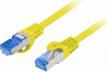 Lanberg PATCHCORD KAT.6A S/FTP LSZH CCA 0.25M YELLOW FLUKE PASSED LANBERG