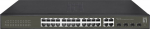 LevelOne Switch 24xGE/4xSFP/RJ45 Combo 19" Hilbert SL schw