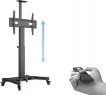 Multibrackets M Motorized Public Floorstand Single Pillar 170 HD | Justerbar 980mm 1580mm | VESA 200x200-800x500 | Max 60kg | Svart