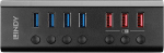 LINDY 4 Port USB 3.0 Hub with 3 Fast charging ports