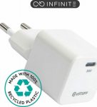 eSTUFF INFINITE (GRS) USB-C Charger, EU PD 30W GaN. 1 x USB-C