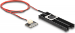 DELOCK Heat sink with fan for M.2 SSD 2280 schwarz