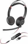 HP Poly Blackwire C3225 Top Headphones Wired Headband Office/Callcenter Schwarz (7S4M7AA)