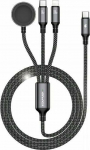 Awei AWEI kabel W23 3w1 usb-c/lightning/watch 100W/10W/2.5W czarny/black