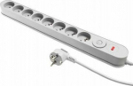 Plastrol Power Strip Plastrol Filter W-00024 power strip with surge protection eight sockets, switch grey