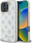 Guess GUHMP16LPGPYSH Peony Script Logo MagSafe Hardcase for iPhone 16 Pro 6.3" / white