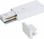 DPM End connectors for surface-mounted rail, White, X-LINE