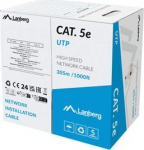 LANBERG LAN cable cat. 5E 305m solid CCA grey fluke passed