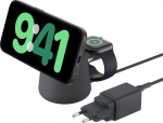 Belkin BOOST Charge PRO 15W mag. Cha.Qi2 2in1 drkgray WIZ027vfH36