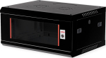 ROLINE Basic Plus - housing network cabinet - 600x450 BxT - suitable for Wandmontage - Jet Black, RAL 9005 - 4U - 48.3 cm (19")